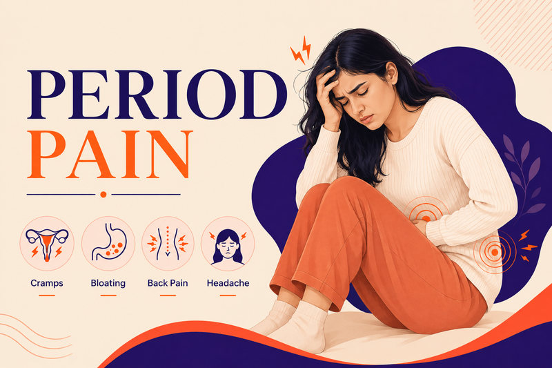 Period Pain with Bloating, Back Pain and Headache: Why It Happens Together