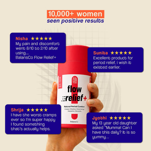 Flow Relief+ | For PMS & Menstrual Discomfort